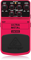 Behringer UM300 Distortion effect pedaal - Heavy Metal Distortion Effects Pedal.   Take off with the most extreme and sought-after hard rock or heavy metal distortion.  
